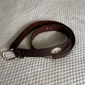 Men’s University of Tennessee Volunteers Brown Leather Belt Size 40